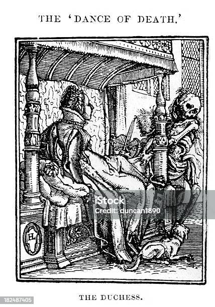 The Duchessdance Of Death Stock Vektor Art und mehr Bilder von Epidemie - Epidemie, Illustration, Mittelalterlich