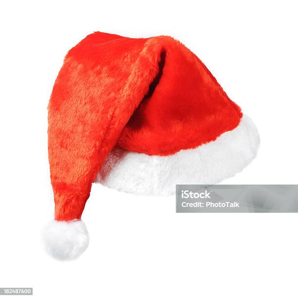 Santa Cappelloxlarge - Fotografie stock e altre immagini di Cappello - Cappello, Santo, Natale