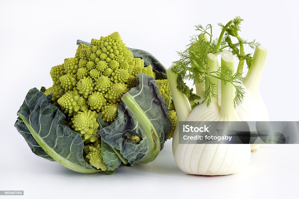 Finocchio e Romanesco - Foto stock royalty-free di Alimentazione sana