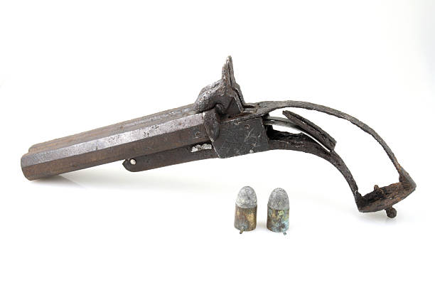 istock Two Gun Barrels Lefaucheux - Nineteenth Century 182487770