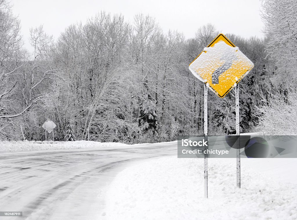 Das Fahren im Winter - Lizenzfrei Straßenverkehr Stock-Foto