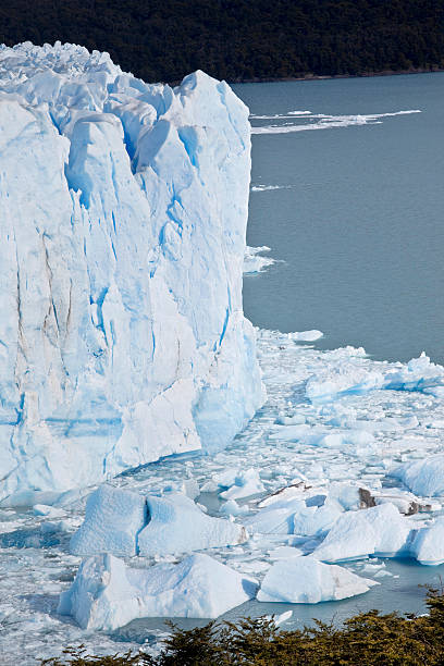 glaciar perito moreno national park, patagonia en argentina - patagonia ice shelf vertical argentina fotografías e imágenes de stock