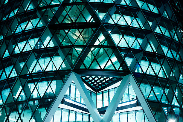 istock Futuristic Business Building at Night 182488403