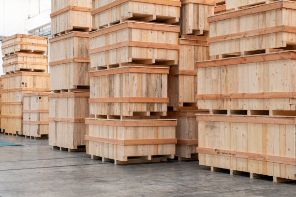 istock crates of goods in a warehouse ready for delivery 1824886910