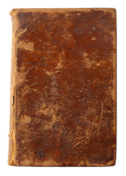 istock Old Leather Book Cover. White Background, Clipping Path. 182488873