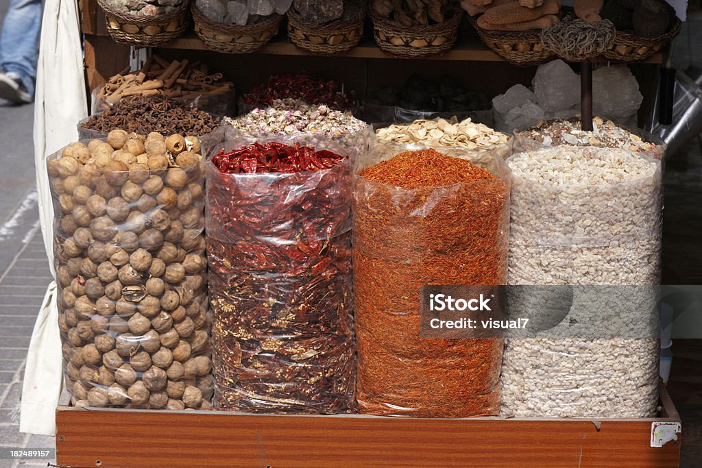 Spice im Souk - Lizenzfrei Ausgedörrt Stock-Foto