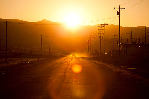 istock Road through the dusty streets 182489221
