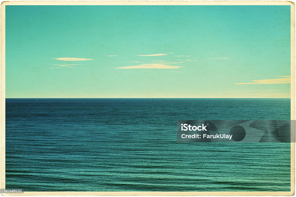 Retro Seascape postal - Foto de stock de Tarjeta postal libre de derechos