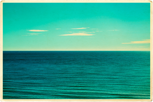 A generic sea photo / postcard. 1960s travel snapshot feel. Colors are intentionally wonky!==============================================================