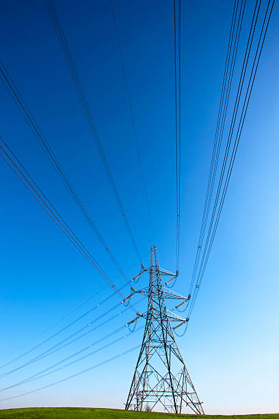 istock Electricity Pylon and power lines 182489247
