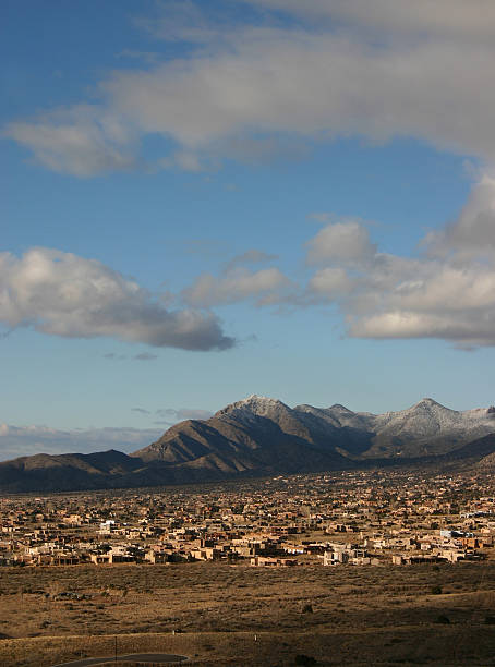 istock Albuquerque with Sandia Mountains behind. 182489654