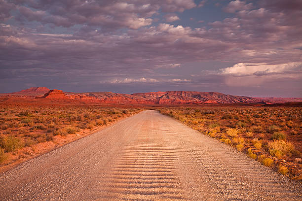 istock Lonely dirt road at sunset 182489744