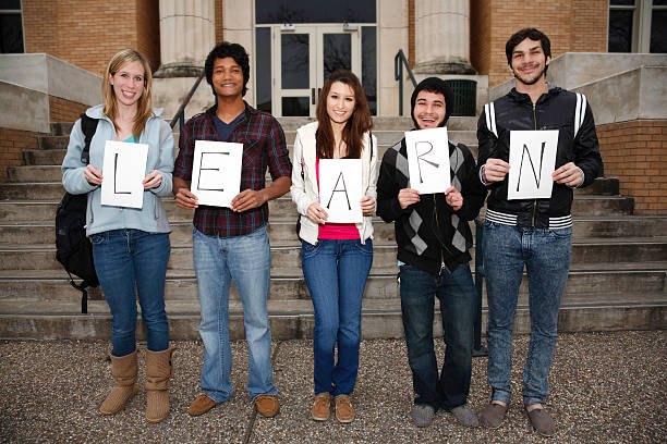istock College Students Holding LEARN Signs on Campus 182489835