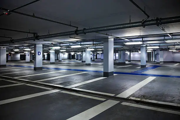 Photo of Empty Parking Garage