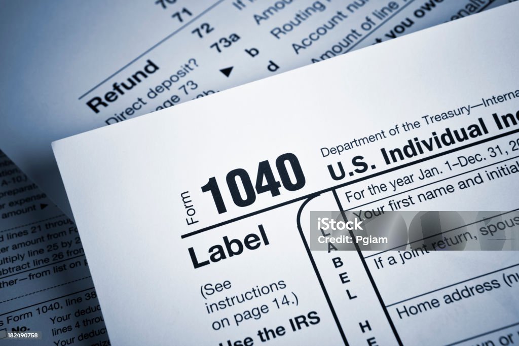 IRS Fiscal Financiero formularios - Foto de stock de Ahorros libre de derechos