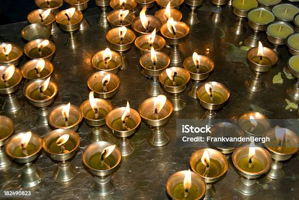 Butter Lamps Stock Photo - Download Image Now - Losar, Altar, Buddhism