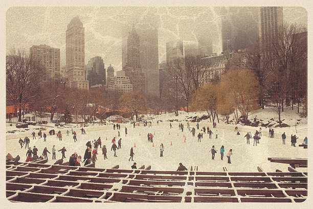 Wollman Ice Skating Rink - Vintage Postcard