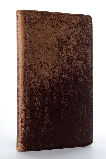 istock Isolated shot of old leather personal organizer on white background 182491185