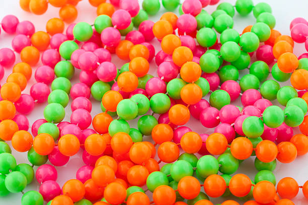 istock Colorful necklaces for Mardi Gras  Close-up 182491341