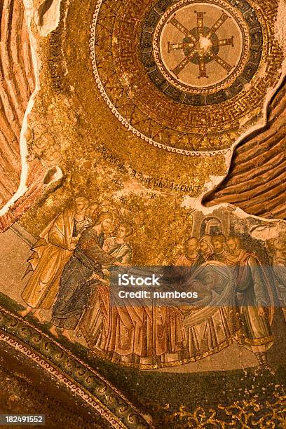 In Istanbul Chiesa Di Chora Mosaici - Fotografie stock e altre immagini di Anatolia - Anatolia, Antico - Condizione, Architettura