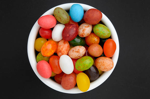 istock Bean shaped Jelly candy in a bowl 182491639