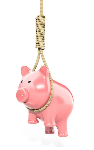 Poor piggy bank
