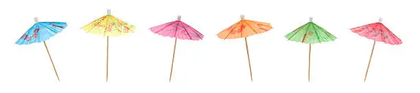 Photo of Colorful Cocktail Umbrellas