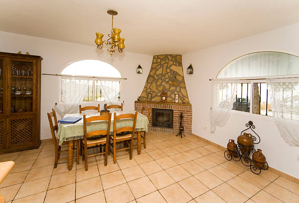 istock Holiday vacation villa dining room Spain 182492714