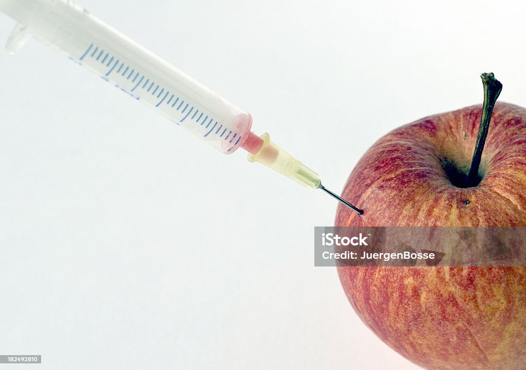 Spritze mit alten apple - Lizenzfrei Alt Stock-Foto