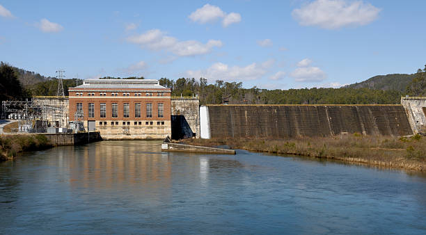 istock Hydroelectric power generation station and dam 182493536