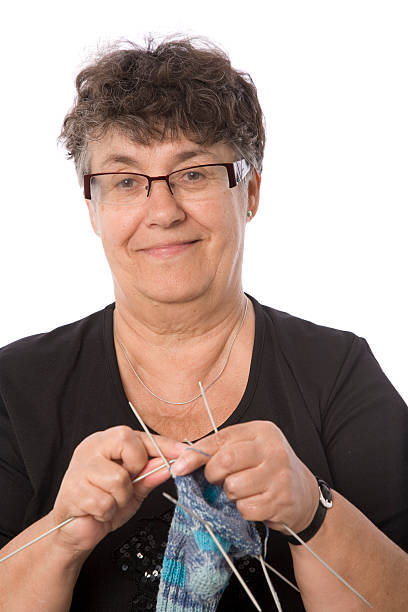 istock Woman Knitting Socks 182493652
