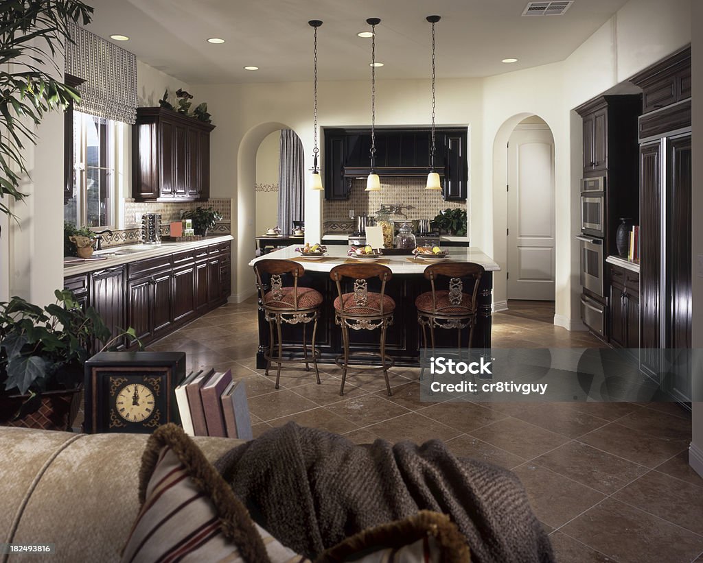 Cozinha Design Interior de casa - Foto de stock de Fixação de lâmpada royalty-free