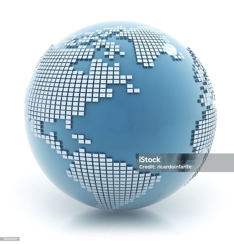 3 d Erde-Südamerika - Lizenzfrei Amerikanische Kontinente und Regionen Stock-Foto