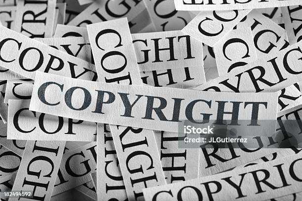 Copyright - Fotografie stock e altre immagini di Affari - Affari, Arte, Cultura e Spettacolo, Carta