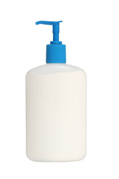 Hand Lotion Pump Bottle Isolated on White Background