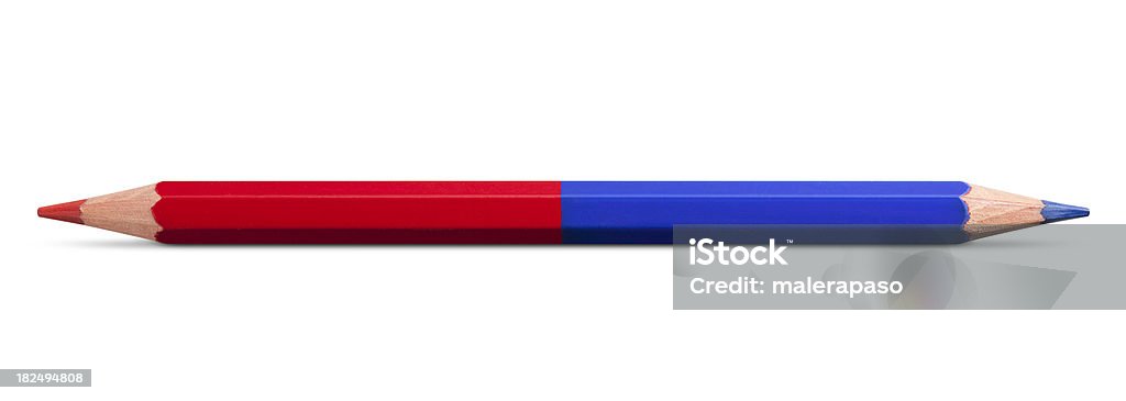 Pencil Red and blue pencil. Photo with clipping path Similar pictures from my portfolio: Symmetry Stock Photo
