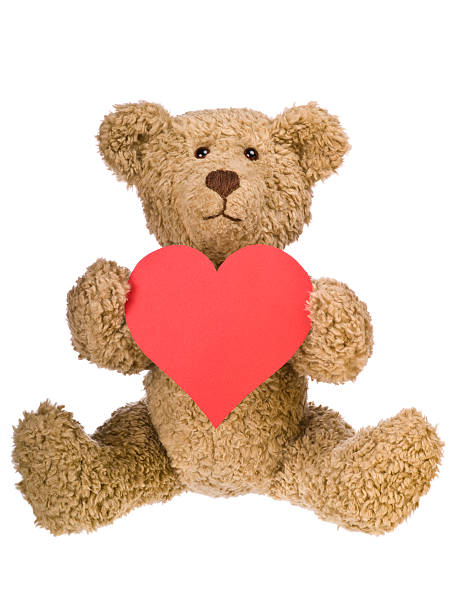 istock Teddy bear holding a Big Heart 182495050