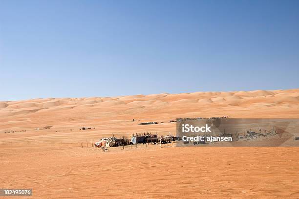 Nomadischen Siedlung In Wahibah Sands Stockfoto und mehr Bilder von Arabeske - Arabeske, Dorf, Festzelt