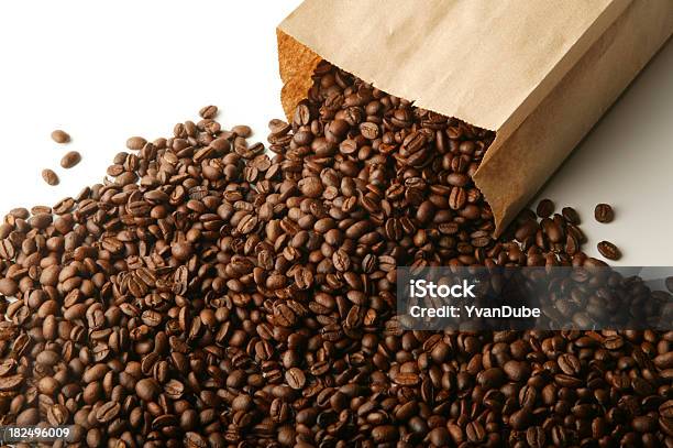 Coffee Bean Stock Photo - Download Image Now - Bag, Brown, Cafe