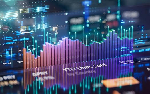 Graph Stock Chart Stock Market Digital FUI Stock Market Exchange