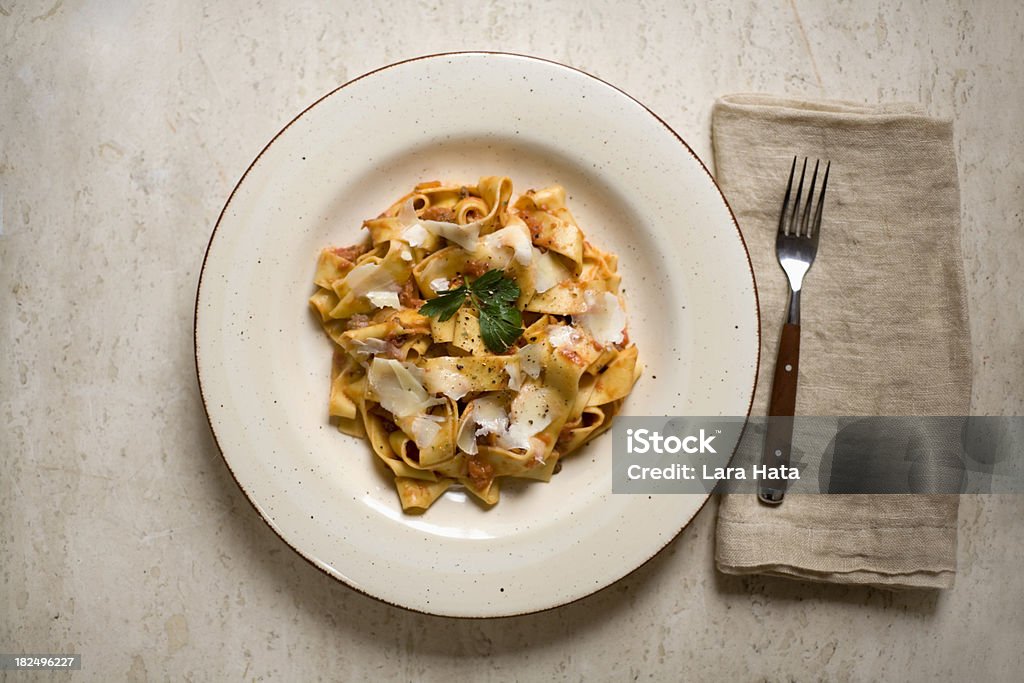 Pappardelle com Molho Bolonhesa - Royalty-free Massa - Alimento Básico Foto de stock