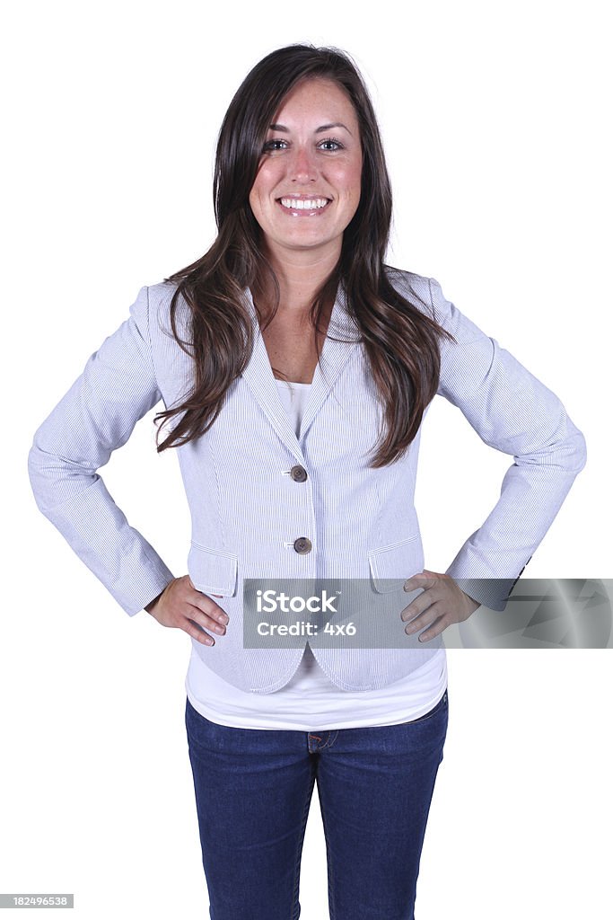 Isolated casual female hands on hips Isolated casual female hands on hipshttp://www.twodozendesign.info/i/1.png 20-29 Years Stock Photo