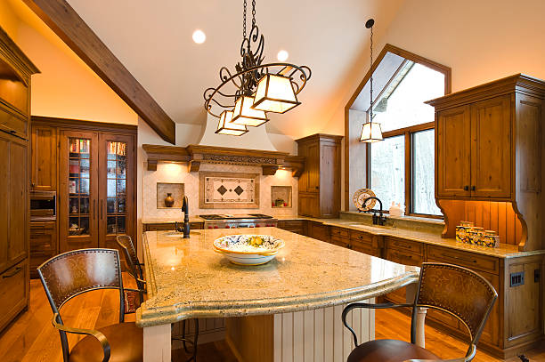 istock Modern luxury Kitchen in mountain home 182496623