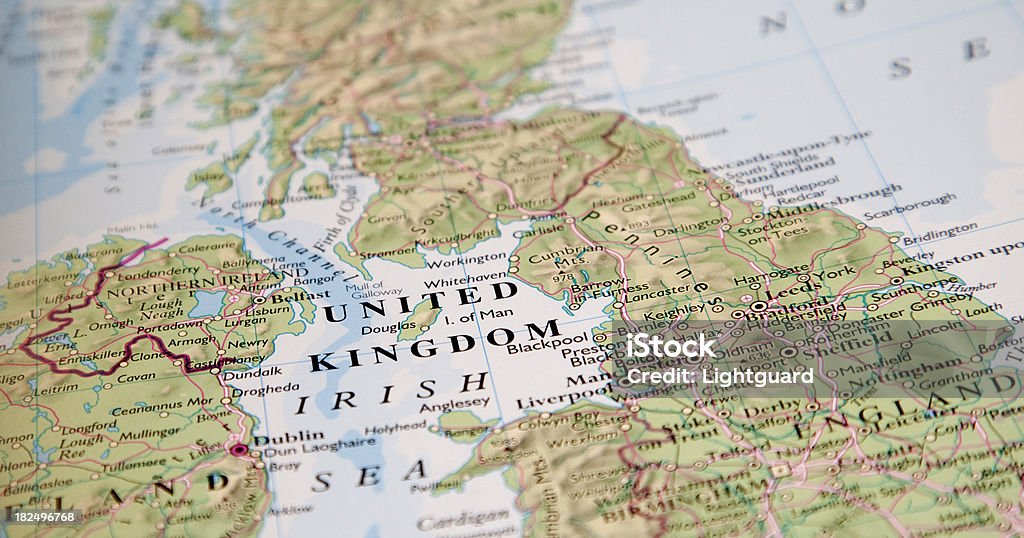 map of united kingdom - 地図のロイヤリティフリーストックフォト