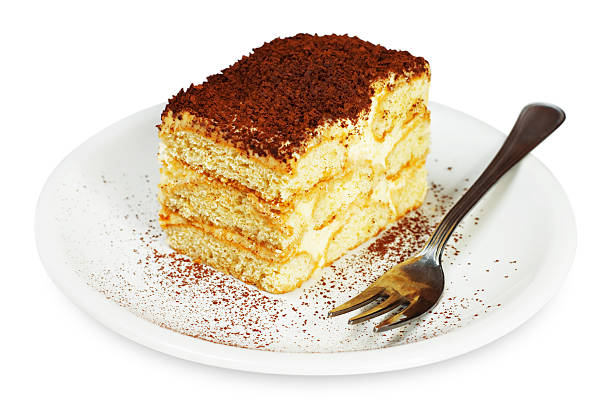 El tiramisú. - foto de stock