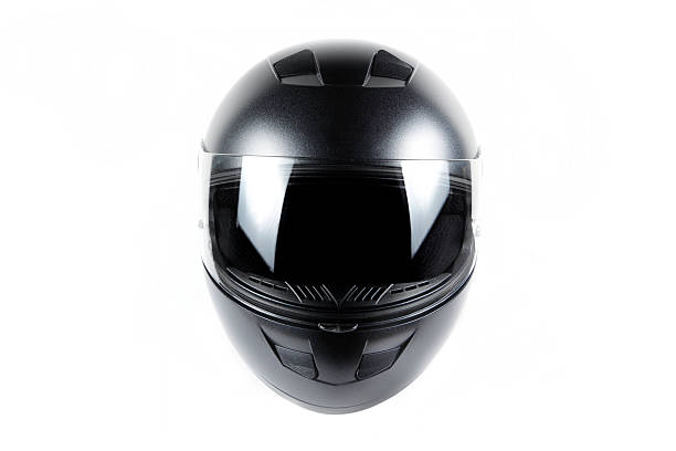 preto capacete de motocicleta - capacete imagens e fotografias de stock