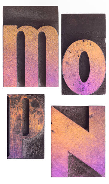 istock M N O P  - Vintage Wood Letterpress Alphabet. 182497371