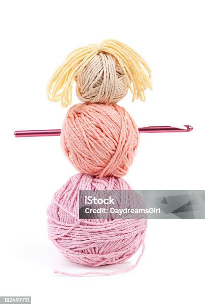 Craft Yarn Doll Stock Photo - Download Image Now - Crochet Hook, Cut Out, Doll