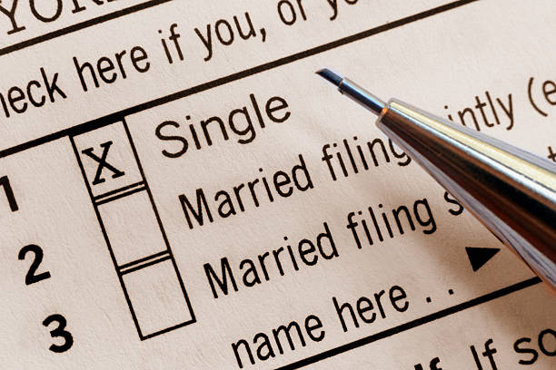 U.S. Tax Form - 'Single' Filing Status