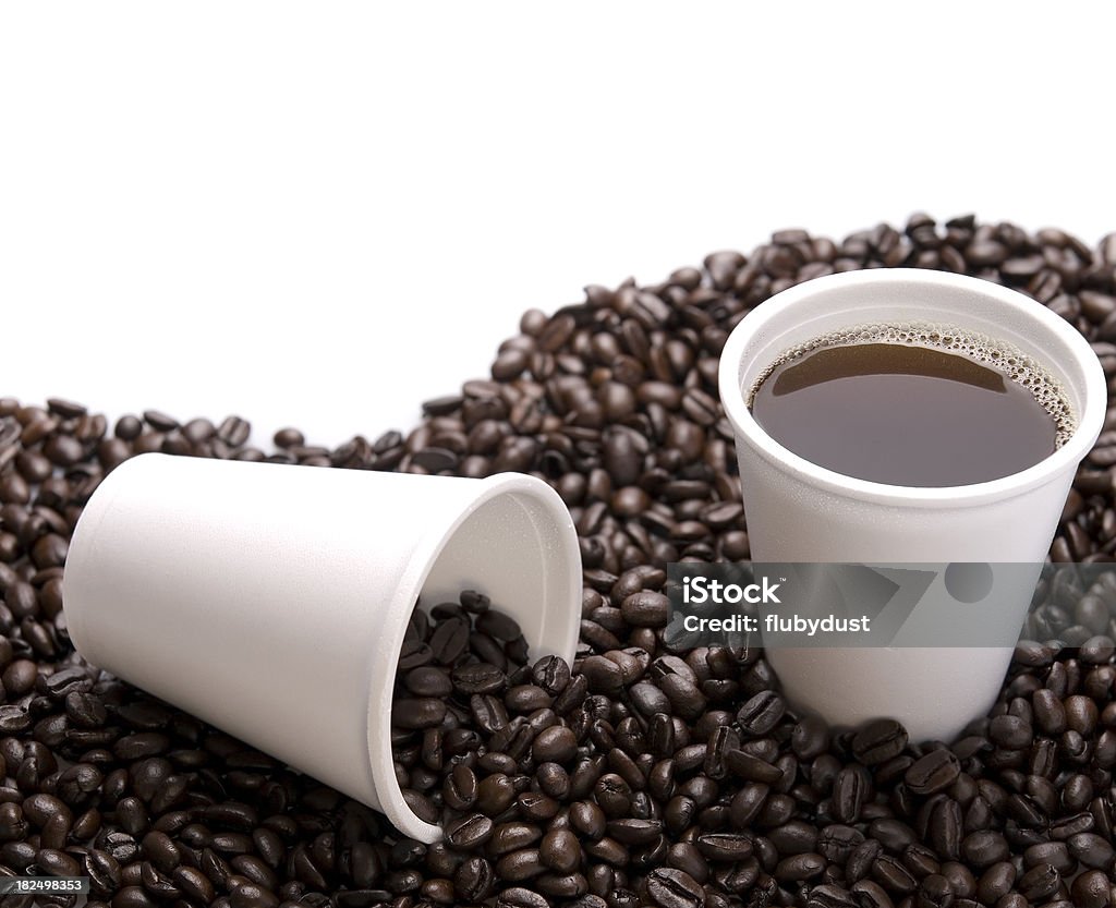 Xícara de café de isopor - Foto de stock de Bebida royalty-free